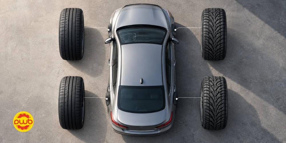 can you mix different tires on the same car